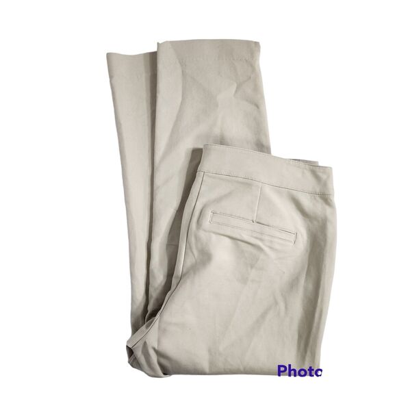 Fabulously Slimming By Chico's Women's Pants Cropped Sz 0 Small 4 Beige Trouser - Picture 3 of 11